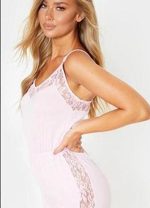 Prettylittlething. товар из англии. ромпер с кружевом.
