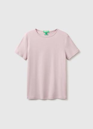 Жіноча рожева футболка benetton