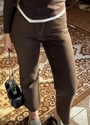 Джинси жіночі zara коричневі