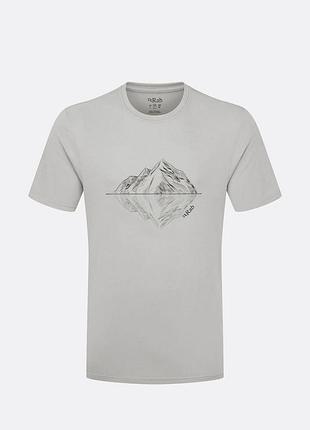 Мужская футболка rab crimp reflection tee light zinc