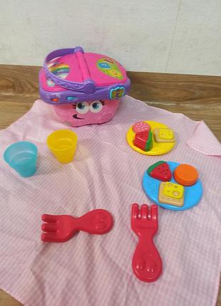 Інтерактивна розвиваюча іграшка leapfrog shapes and sharing picnic basket (кошик для пікніка з продуктами від leapfrog)
