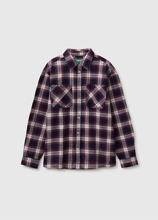 Дитяча червона пряма сорочка benetton