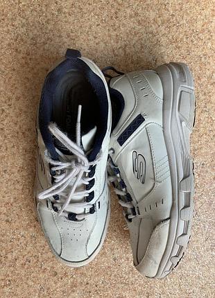 Кросівки чоловічі skechers білі розмір 42 устілка 27 см