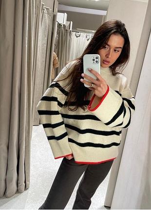 Стильный базовый свитер zara