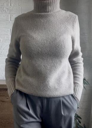 Светр гольф бежевий 🐑 вовна 💯 zara m-s,xs ,36