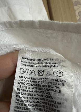 Лляна сорочка h&m 9
