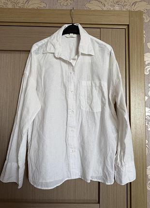 Лляна сорочка h&m 3