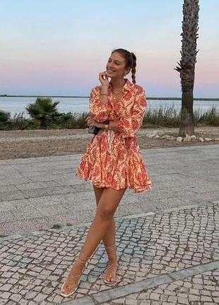 Бавовняна сукня zara p m-l
