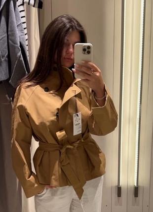 Тренч куртка жіноча zara