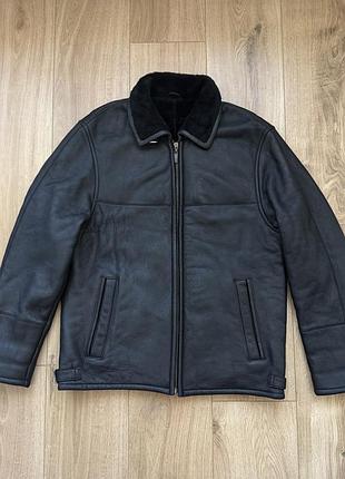 Чоловіча дублянка з овчини jacques lucci shearling lambskin