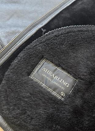 Чоловіча дублянка з овчини jacques lucci shearling lambskin 8