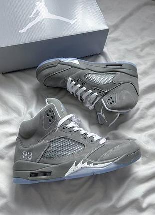 Чоловічі кросівки air jordan 5 retro ‘wolf grey’ 2026 / smb+ 🔗