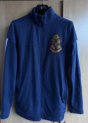 Спортивна кофта унісекс hogwarts синя, розмір м