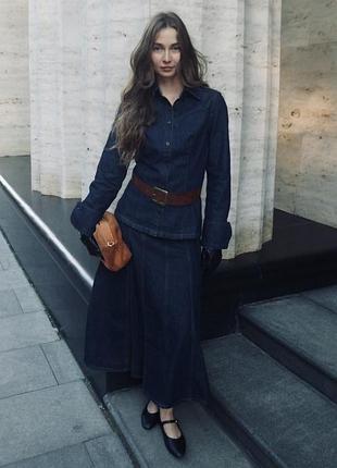 Джинсова спідниця максі h&m limited edition