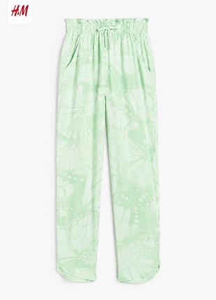 Легкие штаны на резинке на девочку h&m 13-14 лет / 164 см