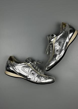 Кросівки alberto guardiani metallic silver/gold