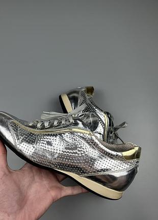 Кросівки alberto guardiani metallic silver/gold 2