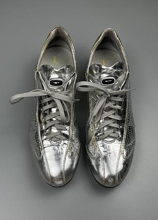 Кросівки alberto guardiani metallic silver/gold 3
