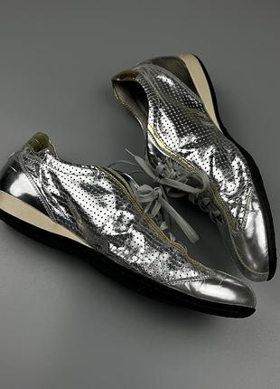 Кросівки alberto guardiani metallic silver/gold 5