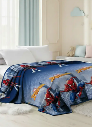 Детский плед флис спайдермен spiderman полуторный