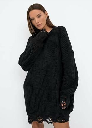 Свитер платье 70% cotton женский