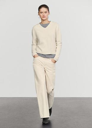 Белый Экрю шерстяной женский свитер джемпер беж 100% шерсть р. xs massimo dutti белый шерстнок женский свитер