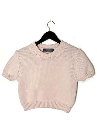 Вкорочений джемпер футболка primark