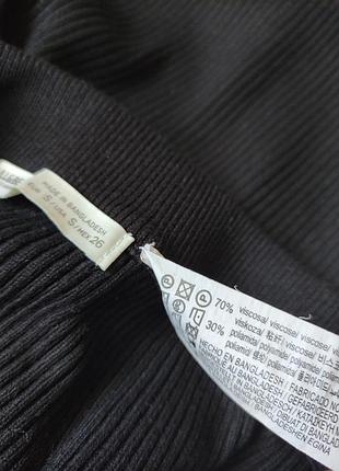 Спідниця міді рубчик з розрізом pull& bear p s 5