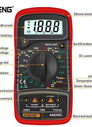 Цифровий мультиметр aneng xl830l 2