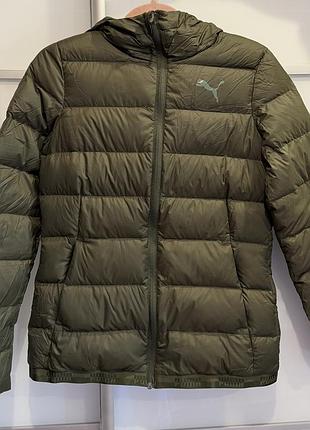 Пуховик жіночий puma pwrwarm packlite 600 hd хакі