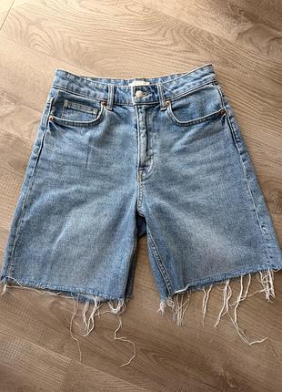 Шорти жіночі h&m джинсові regular блакитні, розмір 36