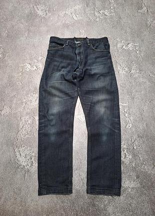 Чоловічі джинси massimo dutti slim fit / темно-сині джинси массімо дутті (old money / casual)