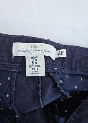 Брюки жіночі сині чіноси h&m 3