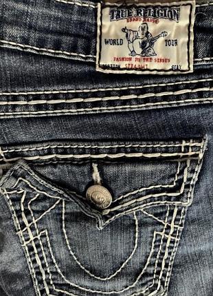 Джинси жіночі true religion кльош на низькій посадці, сині, розмір s,m