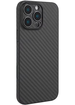 Чохол getman carbon ultra slim для apple iphone 16 pro (6.3") black