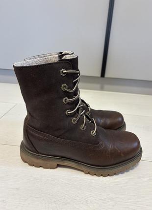 Черевики жіночі timberland демісезонні утеплені коричневі, розмір 36