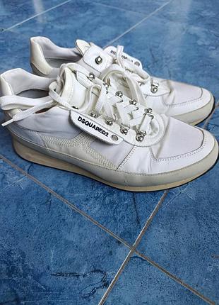 Кожаные кроссовки от dsquared 2