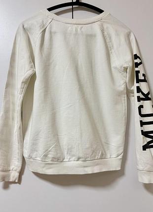 Свитшот белый h&amp;m mickey mouse 3