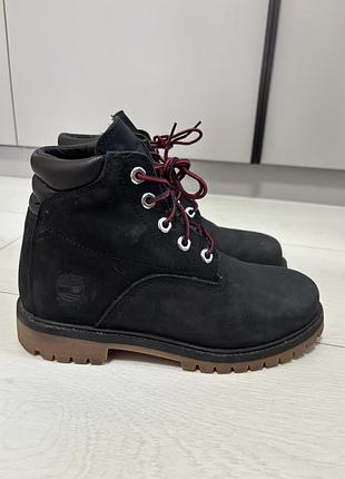 Черевики для хлопчика timberland чорні, розмір 38, устілка 24,5 см, натуральна шкіра