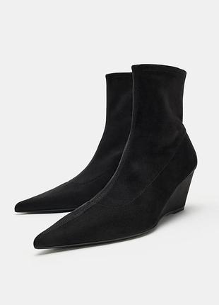 Ботинки на танкетке zara 3