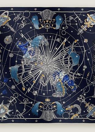 Нermès chorus stellarum  роскошная  культовая кашемировая шелковая  шаль художник дайсукэ номура  /0000h/