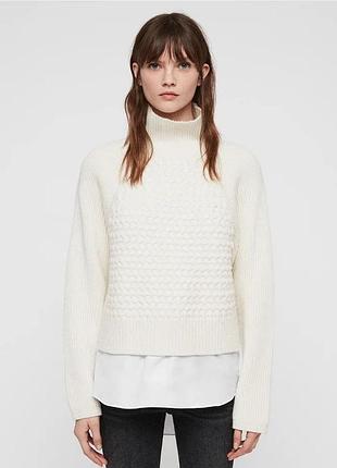Массивный свитер allsaints шерсть вискоза кашемир