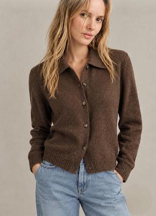 Кардиган brandy melville в шоколадном цвете