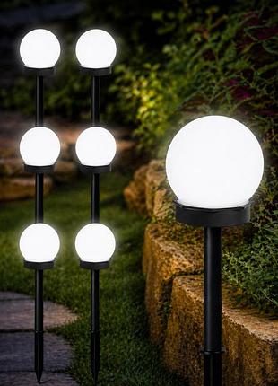 Садовый фонарь на солнечной батарее с датчиком света 34 см. садовый led светильник на солнечной батарее 8шт