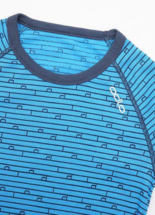 Детская термофутболка odlo active warm 140 cm/10 yrs термокофта унисекс термобелье лонгслив 3