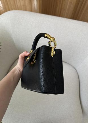 Сумка capucines mini black/gold 5