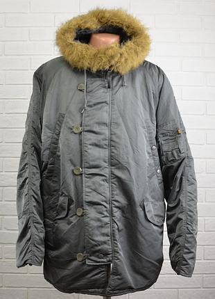 Зимова куртка аляска alpha industries n-3b parka (xl) оригінал