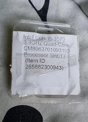 Процессор intel core i5-3570 3.4ghz quad-core интел кор и5 cpu 3.4