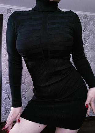 Женское мини платье гольф с-м
