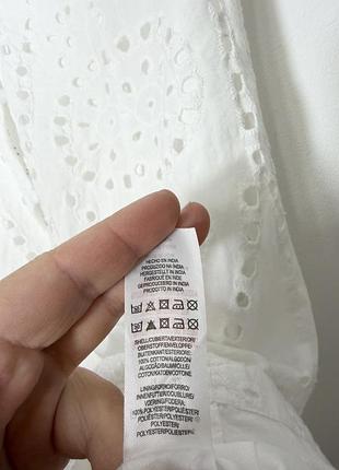 Біла сукнч міні з прошви primark 4